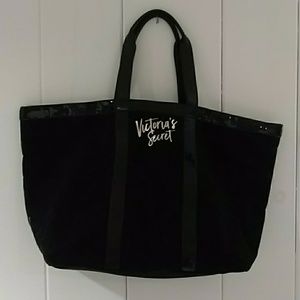 Victoria's Secret black sequined tote